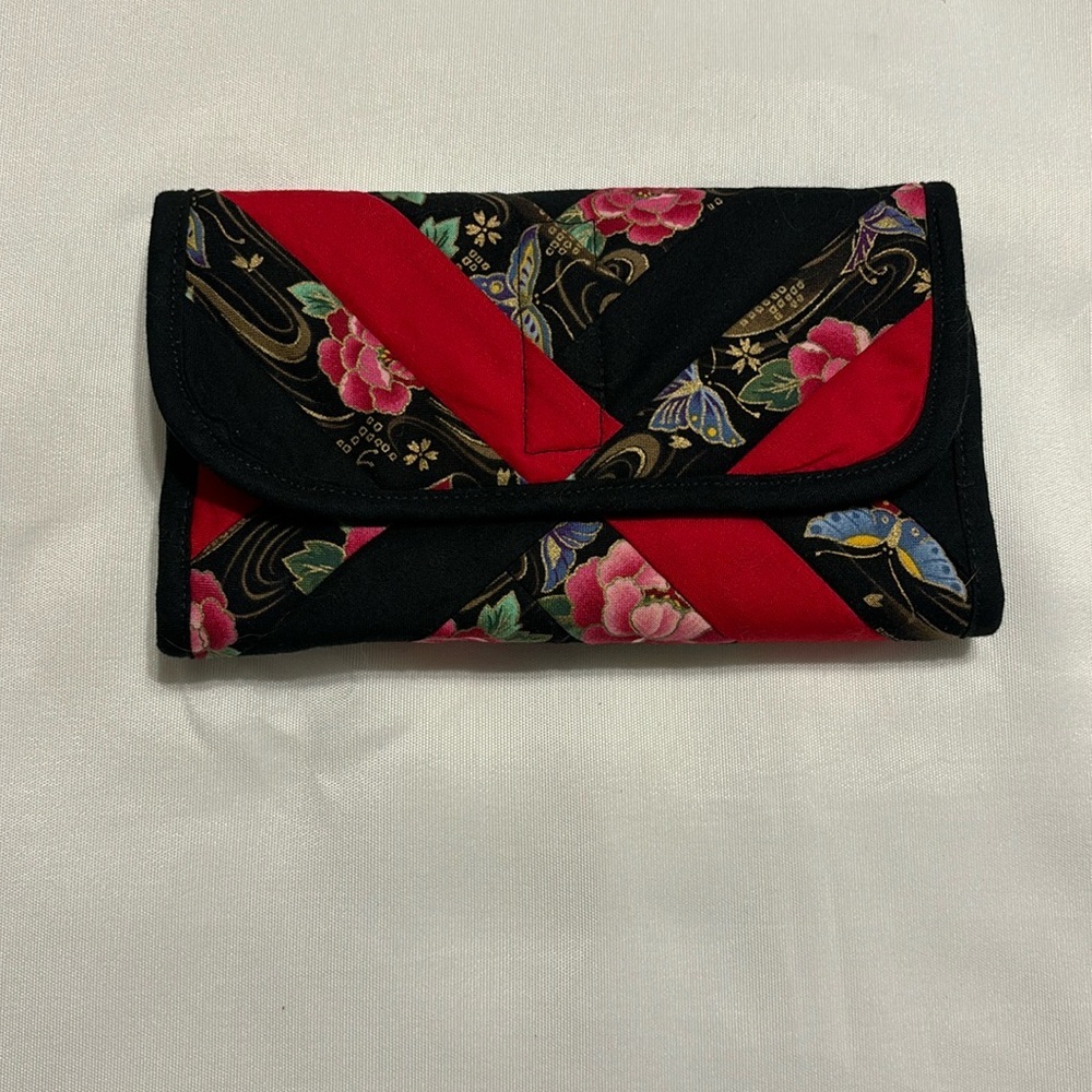 Quilted Wallet Multicolor EUC - Picture 1 of 11